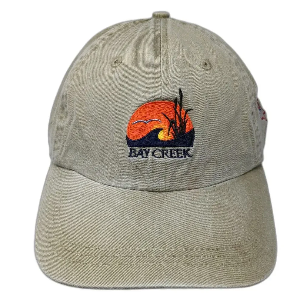 Ahead Baseball Cap Beige One Size Virginia Boy Scouts 2002 Bay Creek Leather Hat